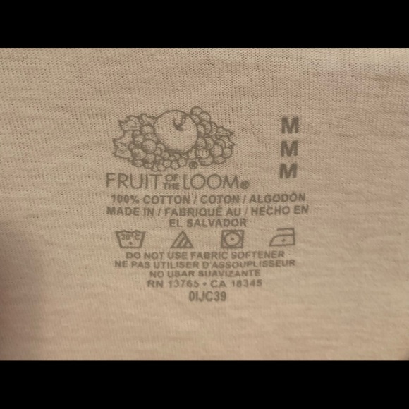 Lot of 5 Fruit of the Loom V-Neck T-Shirts - Picture 4 of 4